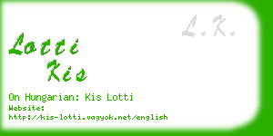 lotti kis business card